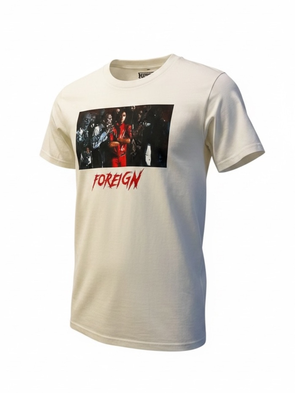 Foreign NWOT White Short Sleeve Tee with Graphic